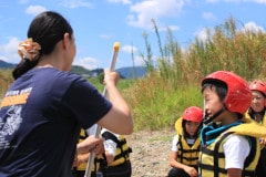 paddling a boat practice.