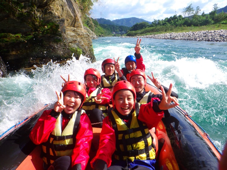 Rafting destinations in Chubu and Koshinetsu