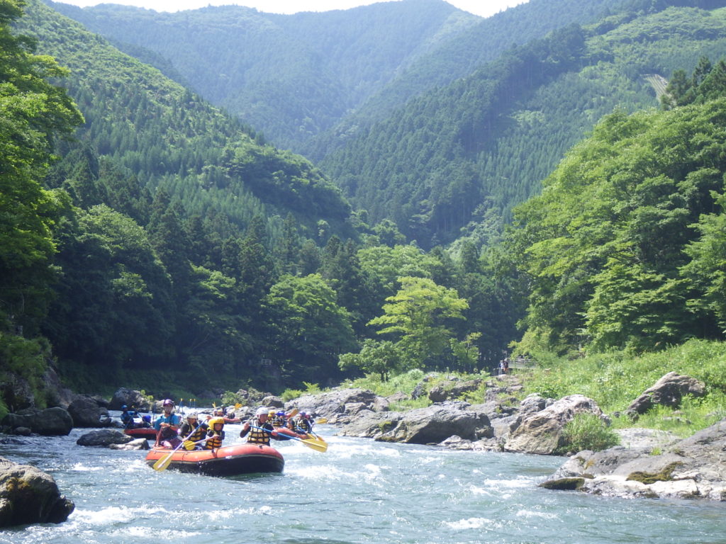 夏休みのラフティング