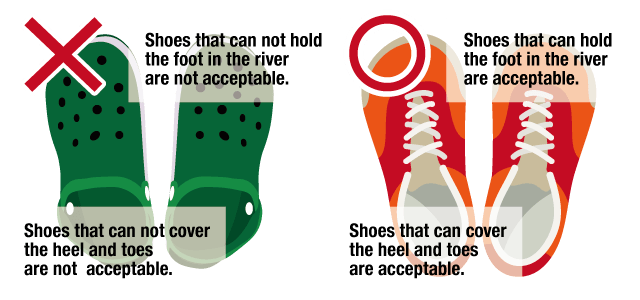 Images of rafting shoes