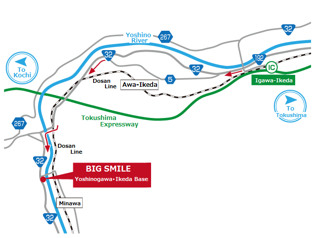 Koboke full-day Adrenaline Rafting access map Access by car