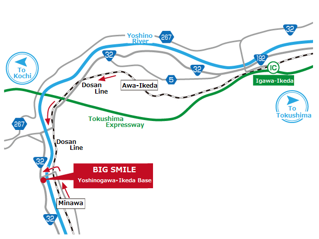 Koboke full-day Adrenaline Rafting access map Access by train