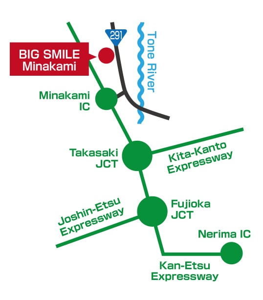 Access to Minakami Canyoningby car