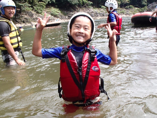  Big smiles on their faces after their first real rafting experience!