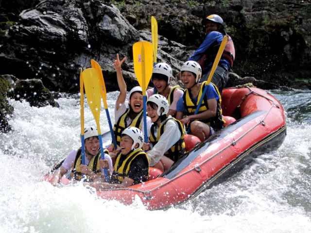 enjoy natural whitewater rafting