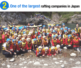 One of the largest rafting companies in Japan