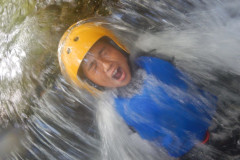 Rapid flow of Tone river