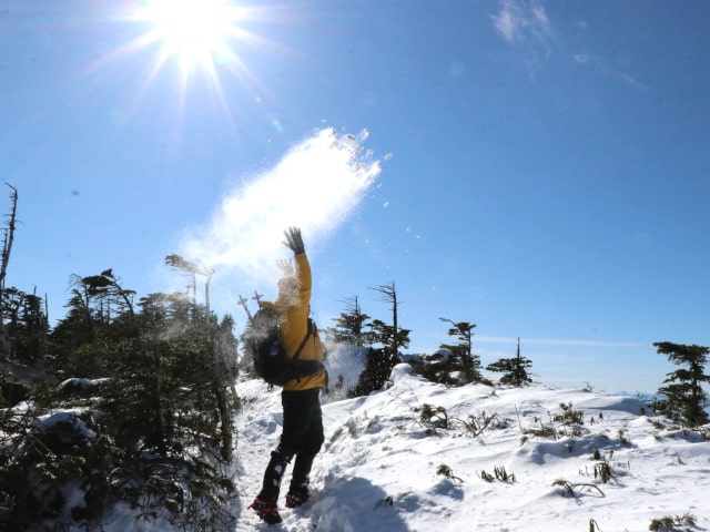 スノーシュー着替えの画像