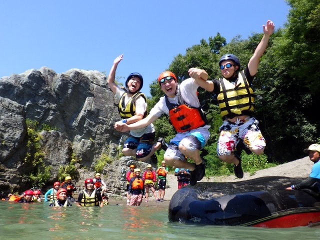 River rafting near Tokyo