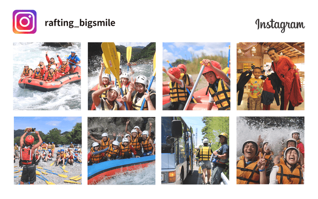 ラフティングビックスマイルインスタ
